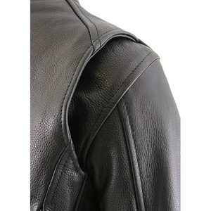 Chaqueta de Motociclista Casual de Cuero Negro Premium para Mujer SAMROZ SPORTS - Product Image 3