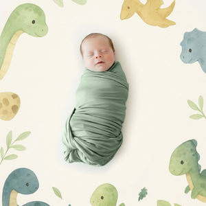 Couverture d'emmaillotage pour bébé de qualité supérieure en coton ou en coton de bambou, douce et respirante - Product Image 2