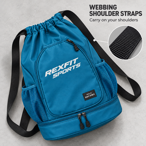 Mochila Personalizada para Jugadores de Pádel con Cierre Inferior, Bolsillo Frontal y Bolsillos Laterales de Malla, Bolsa Deportiva Personalizada Rexfit para Raquetas - Product Image 1