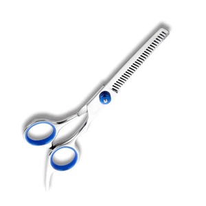 Tijeras Profesionales para Adelgazar el Cabello, Hoja Afilada de Acero Inoxidable 6CR13, Mango de Plástico, para Diestros, Mango Largo, Uso en Salón, 28 Dientes - Product Image 5