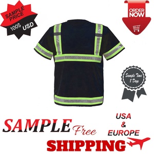 Camiseta de Seguridad Reflectante de Alta Visibilidad, Manga Corta, Ropa de Trabajo de Advertencia, Chaleco para Correr, Tráfico Vial y Construcción 2026 - Product Image 4