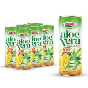 Bebida de Aloe Vera NAWON con Sabor a Jugo de Frutas, Embotellada 250 ml, Enlatada, Muestra Gratis, Bebidas, Refrescos de Vietnam, MOQ Bajo - Product Image 4