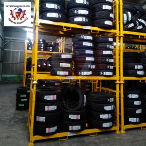 Tire <b>Storage</b> Rack Foldable Stackable Heavy Duty Steel Shelving System <b>for</b> Warehouse and Garage - Product Image 6