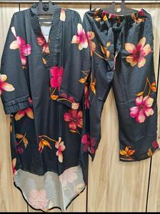 Kurtis ชุด Co-Ord gurtis แบบยาวได้รับความนิยมตัดขึ้นความยาวเต็มพอดีกับ XXL 3XL 4XL สบาย - Product Image 5