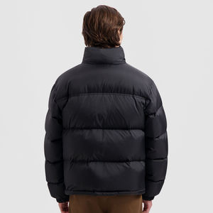 Men's Classic <b>Packable</b> Puffer <b>Jacket</b> Winter Stand Front Casual Style Weatherproof Breathable Zipper Closure Cotton Custom Made - Product Image 5