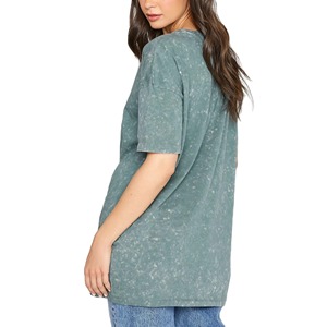 Camisetas de mujer con lavado ácido, cómodas, antiencogimiento, transpirables, de buena calidad, con el mejor material, las más vendidas. - Product Image 3