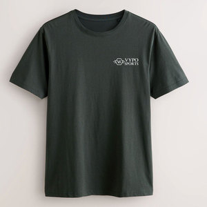 T-shirt léger pour homme au design basique, coupe classique, 100% coton, matière douce lavée, pour les tenues quotidiennes en toutes saisons - Product Image 1