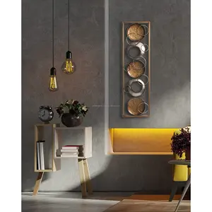 Arte Mural Metálico de Gran Tamaño con Diseño Art Deco para Espacios Modernos, para Mejorar la Decoración Interior - Product Image 2