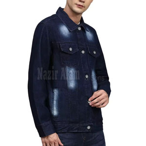 Veste d'hiver en jean pour homme, style moderne et décontracté, en coton, chaude et confortable pour la saison automne-hiver - Product Image 4