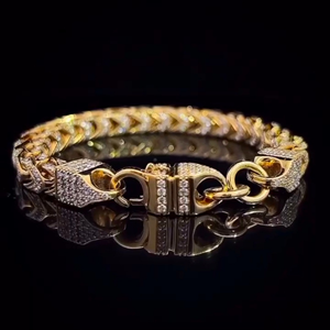Iced Jewelz Iced 16mm Miami Cuban Chain Brilliant Cut Moissanite D VVS Quality 925 Sterling Silver Hip Hop Unisex Gift <b>Bracelet</b> - Product Image 5