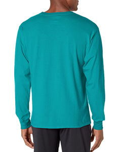 Nouveau T-shirt personnalisé tendance modèle 2026 pour hommes, T-shirts unis à manches longues 100 % coton, vente en gros - Product Image 2