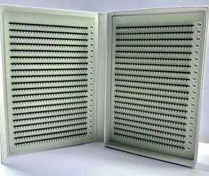 Extensiones de Pestañas Premium Premade Fans XL XXL en Bandeja Mixta de Longitudes de 3D a 20D, Negro Mate, Empaque Personalizado - Product Image 6