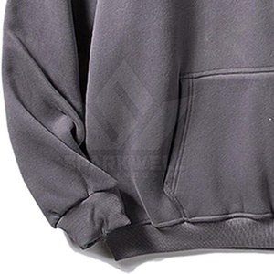 Sudadera con Capucha para Hombre, Color Sólido, 100% Algodón, Felpa Transpirable, 380g, Manga Larga, Bolsillo Canguro, Corte Regular, Deportiva, Invierno - Product Image 4