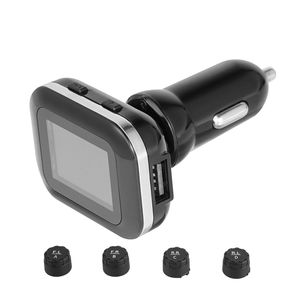 Sistema di monitoraggio pressione pneumatici wireless universale 12V per camper con sensori impermeabili e allarme 87 PSI - Product Image 1