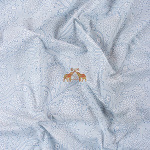 New Collection Women's 100% Cotton Shirts <b>Curtains</b> Pillows-Soft Woven Floral Hand Block Printed Lightweight for Dresses Suits - Product Image 4