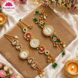 Reloj Pulsera Ghungroo Étnico Kashmirí Chapado en Oro Premium Hecho a Mano para Mujer, para Año Nuevo Chino, Navidad, Diwali, Bodas y Fiestas - Product Image 4