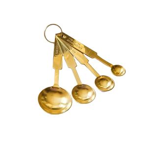 Handmade Copper Measuring Spoons <b>Set</b> with Clear <b>Measurement</b> Marks for Home Kitchen Bakery and Restaurant Use Home Decor - Product Image 3