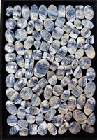 Batu Permata Rhodochrosite Biru Kelas AAA Bentuk Cabochon Alami Ukuran Kustom Batu Poles untuk Pembuatan Perhiasan Grosir