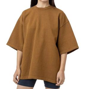 Camiseta de Mujer TAYUMA INDUSTRIES, Cuello Redondo, Manga Corta, Corte Holgado, Diseño a Cuadros Ecológico, Estilo Vintage - Product Image 4