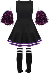 Uniformes de animadoras personalizados de alta calidad, muy vendidos, para competición juvenil, color rosa. - Product Image 4