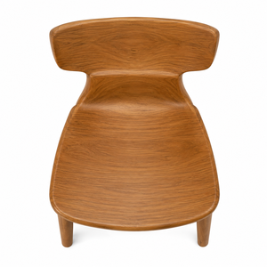 Silla de Comedor Ergonómica Contemporánea de Madera de Teca Sólida para Hogar, Oficina y Hotel, Ecológica, Duradera, Impermeable y Estable - Product Image 4