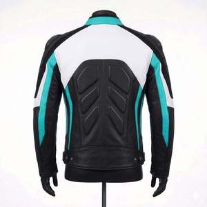 Chaqueta de Motociclista de Cuero para Hombre, Nivel 2 CE, Chaqueta Protectora de Piel de Vaca para Motociclistas - Product Image 3