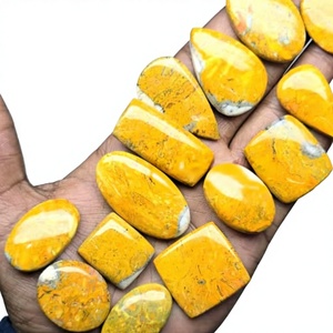 Cabujón de Jaspe Abeja Real 100% Natural, Gema Suelta Hecha a Mano de Alta Calidad para Joyería, Lote de Gemas de Cristal de Jaspe - Product Image 1