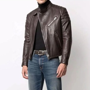 แจ็กเก็ตหนังขี่มอเตอร์ไซค์ของผู้ชายแจ็คเก็ตนักขี่จักรยานที่ทันสมัยเสื้อแจ็คเก็ตหนังสำหรับขี่มอเตอร์ไซค์กันลมทนทานสำหรับฤดูหนาวได้รับการรับรองจาก CE - Product Image 2