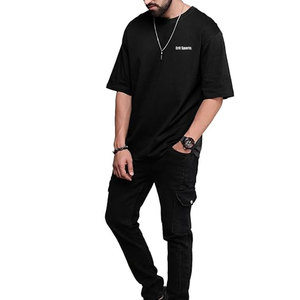 Nueva Llegada, Camiseta de Alta Calidad para Hombre, Uso en Exteriores, Talla Grande, Hombros Caídos, Manga Corta, 100% Algodón, Transpirable, Ecológica, ERIT - Product Image 5