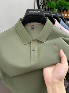 Camiseta de Manga Corta para Hombre, 100% Algodón Jersey, con Logotipo Personalizado Bordado, Secado Rápido, Transpirable, Estilo Clásico Casual de Verano - Product Image 2