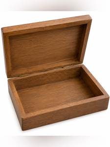 Heritage Wood Organizer Jewelry <b>Box</b> Rectangular Hinged Lid Classic Design 1 Layer Latch Dishwasher Safe Steamable Storage - Product Image 4