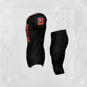 Uniforme de Fútbol Americano de Alta Calidad, Ropa Deportiva para Equipos, Poliéster Duradero, Absorbe la Humedad, Protección UV, Parte Delantera Corta, Color Personalizado - Product Image 6