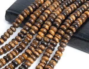 Perles rondes en œil de tigre jaune naturel pour la fabrication de bijoux, bracelets, colliers, fournitures de bricolage - Product Image 5