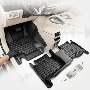 Tapis de sol de voiture en cuir de luxe, ensemble complet de 4 pièces, ajustement personnalisé, imperméable, antidérapant, universel pour véhicules - Product Image 4