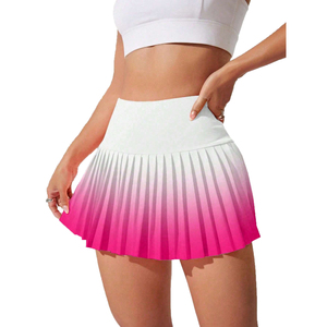 Women High <b>Waist</b> Pleated Tennis <b>Skirt</b> with Inner Shorts Breathable Athletic Golf Skort Quick Dry Sports Activewear - Product Image 1