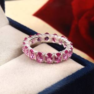 Anillo de Plata de Ley con Zafiro Rosa, Gema de Ceilán, Chapado en Oro de 14K, Joyería Hecha a Mano para Compromiso, Regalo - Product Image 4