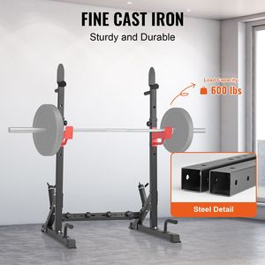 Adjustable Multi-Functional Power <b>Rack</b> with Squat Stand Free Bench Press Weight <b>Plate</b> Storage Hook Custom Wood Packaging - Product Image 4