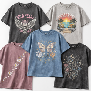 T-shirt en coton 100% surdimensionné à impression numérique personnalisée de qualité supérieure pour femmes - Fournisseur OEM direct d'usine - Product Image 5