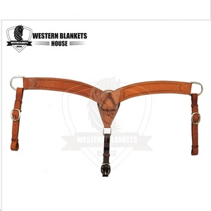 Placa de Pecho y Collarín de Cuero Tallado de Alta Calidad, Estilo Silla de Montar Occidental, para Equitación - Product Image 5