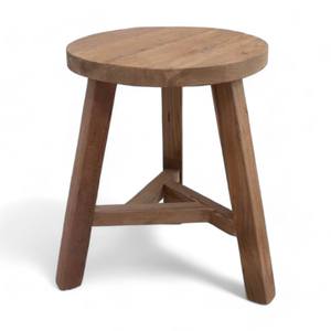 Minimalist Wooden <b>Stool</b> with Round <b>Seat</b> and Stable Legs for Dining Room Home Furniture Modern Design Style - Product Image 5