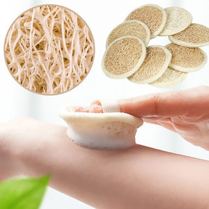 Éponge faciale en loofah naturel séché pour un nettoyage en profondeur du visage, exfoliation douce, soin de la peau, soin de beauté, emballage personnalisé OEM - Product Image 2