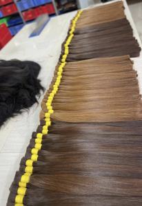 ผมต่อเวอร์จิ้นเวียดนามคุณภาพสูง 100% ราคาโรงงาน แบบซุปเปอร์ดับเบิ้ลดรอน เนื้อนุ่ม เงางาม สีเข้ม - Product Image 2