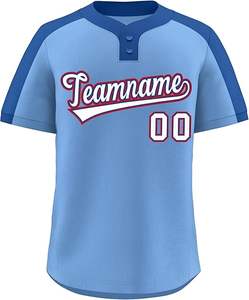 Uniforme de Béisbol Personalizado OEM de Dos Tonos para Adultos con Logotipo Frontal, 100% Poliéster de Secado Rápido, Manga Larga, Nombre del Equipo Personalizado - Product Image 5