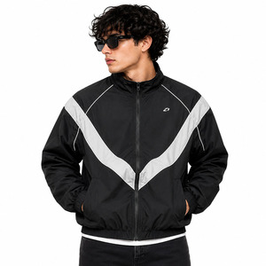 Chaquetas para Hombre con Paneles en Contraste, Chaqueta Deportiva Ligera, Ropa de Calle, Logotipo Personalizado, MOQ Bajo, Directo de Fábrica - Product Image 1