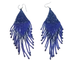 ต่างหูห่วงลูกปัดแก้วสไตล์คลาสสิกดีไซน์ใหม่พิเศษส่งตรงจากโรงงานสำหรับเป็นของขวัญ - Product Image 1