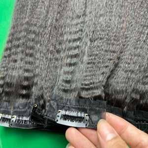 Cdyhairvn คลิปผมมนุษย์แบบดึงสองชั้นสำหรับต่อผมเป็นลอนคลื่นร่างกายแบบประหลาดตรงส่งฟรี - Product Image 2