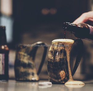 Wholesale Hand Finished Natural Viking Drinking Horn Beer <b>Mugs</b> Premium Quality Viking Drinking Horn <b>Mug</b> Viking Horn <b>Mug</b> - Product Image 6