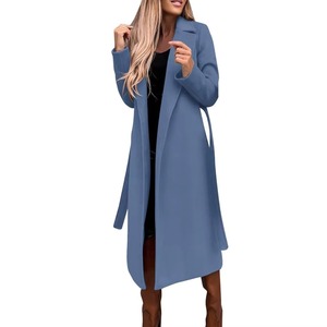 Abrigo de Lana Casual para Mujer, Ropa de Invierno para Uso Diario, Chaqueta Larga Elegante, Ajuste Cómodo, Etiqueta Personalizada, Suministro de Fabricante Mayorista - Product Image 2