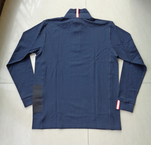 Polo de Manga Larga de Algodón para Hombre, Azul Oscuro y Gris, Transpirable, Certificado CE/EU, Antibacteriano, Uniforme de Trabajo a la Moda - Product Image 4