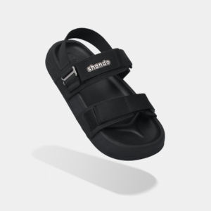 Sandalias SHONDO con Cierre de Velcro, Punta Abierta, Unisex, Negras, Ligeras, de Secado Rápido, para Todas las Temporadas, con Tiras Cruzadas y Plataforma - Product Image 1
